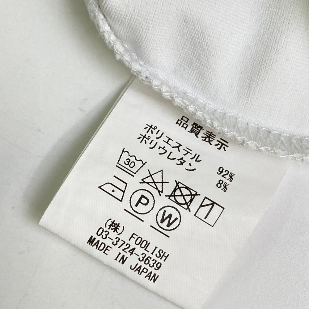 rough & swell ポロシャツ Lサイズ　メンズ　白　刺繍 rough & swell 刺繍ポロシャツ Lサイズ ホワイト - メルカリ