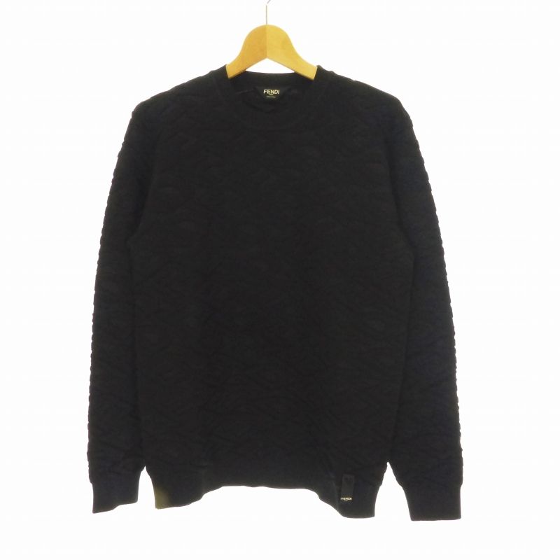 フェンディ FENDI FZX061 AL3M FF柄 ニット 48 黒 - メルカリ