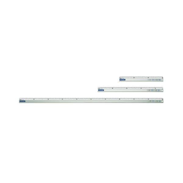 まとめ ライオン事務器 アルミカッティング定規100cm AL-100 1本〔×3セット〕