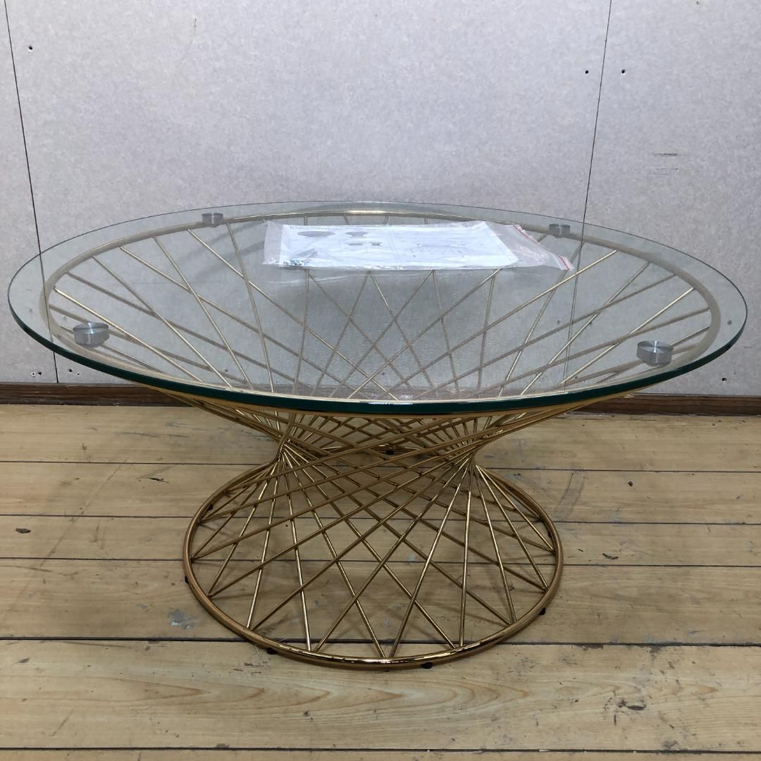 フランフラン ゴールドワイヤーコーヒーテーブル フランフラン ゴールドワイヤーコーヒーテーブル 【公式通販】