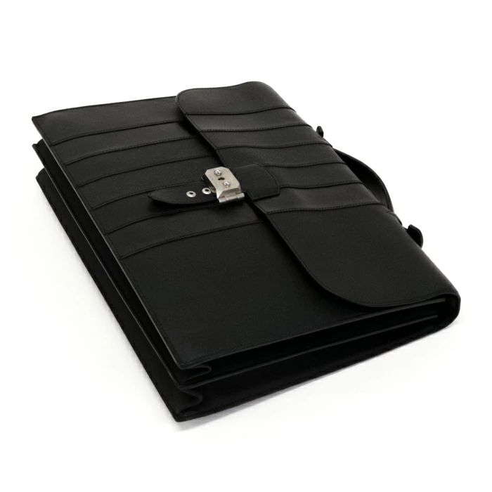 HERMES エルメス サックアデペッシュ41 ボックスカーフ ビジネスバッグ