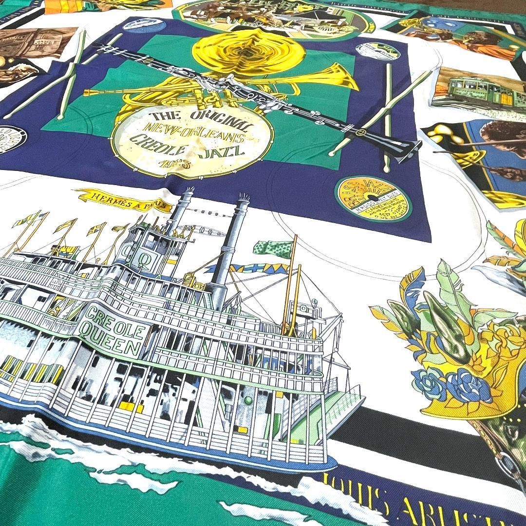 エルメス カレ90 JAZZ ニューオーリンズ クレオール ヴィンテージ 未