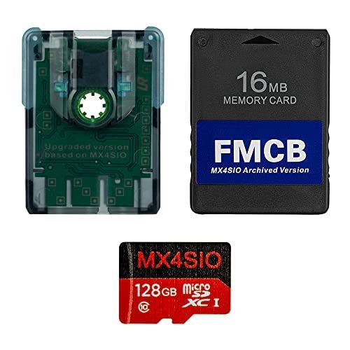 PS2 MX4SIO TF カード アダプター 128G TFカードとPS2 FMCB MX4SIO