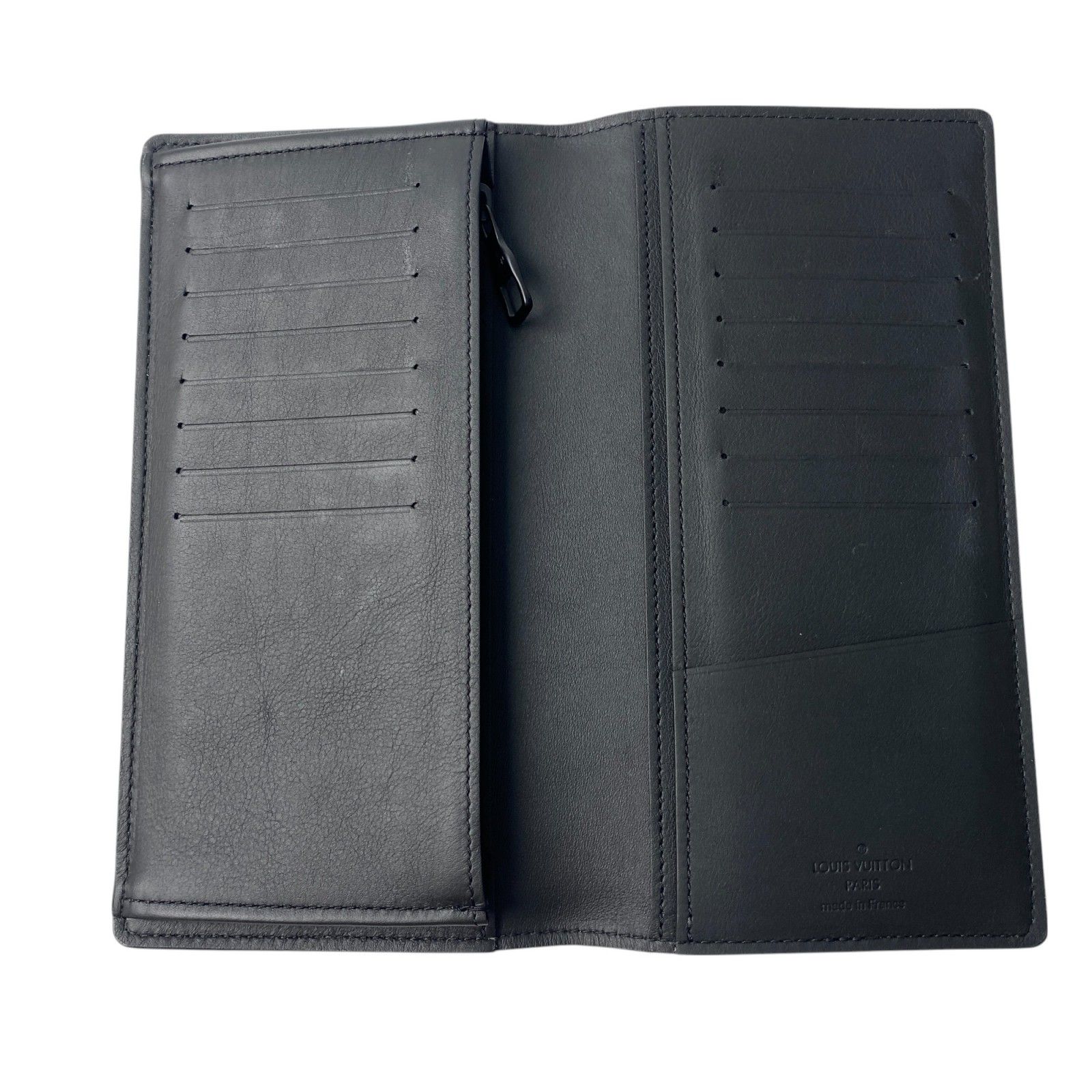 【美品】ルイヴィトン トリヨン ポルトフォイユ ブラザ長財布 ブラック 美品 ルイヴィトン LOUIS VUITTON メンズ ポルトフォイユブラザ