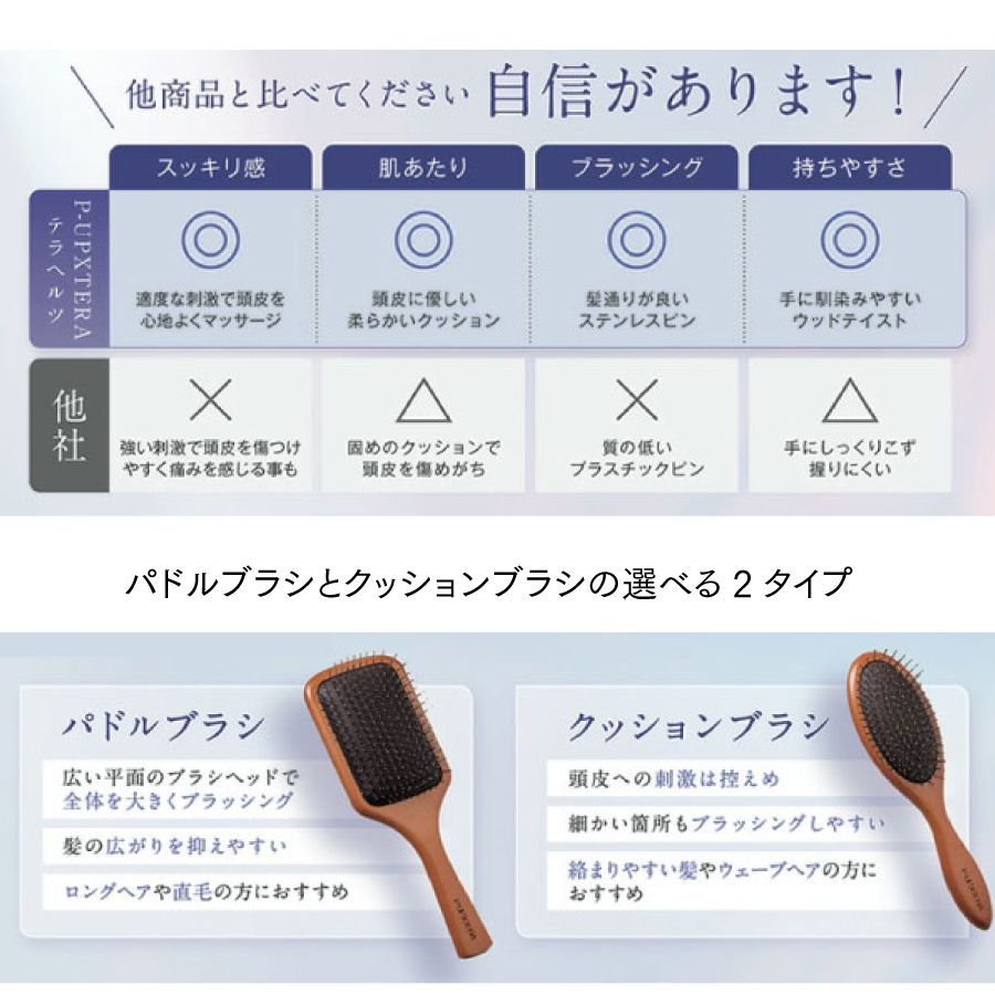 髪の広がりを抑えやすい