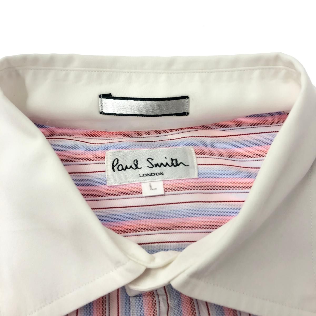 Paul Smith ポールスミス 長袖クレリックシャツ ワイシャツ サイズ:L