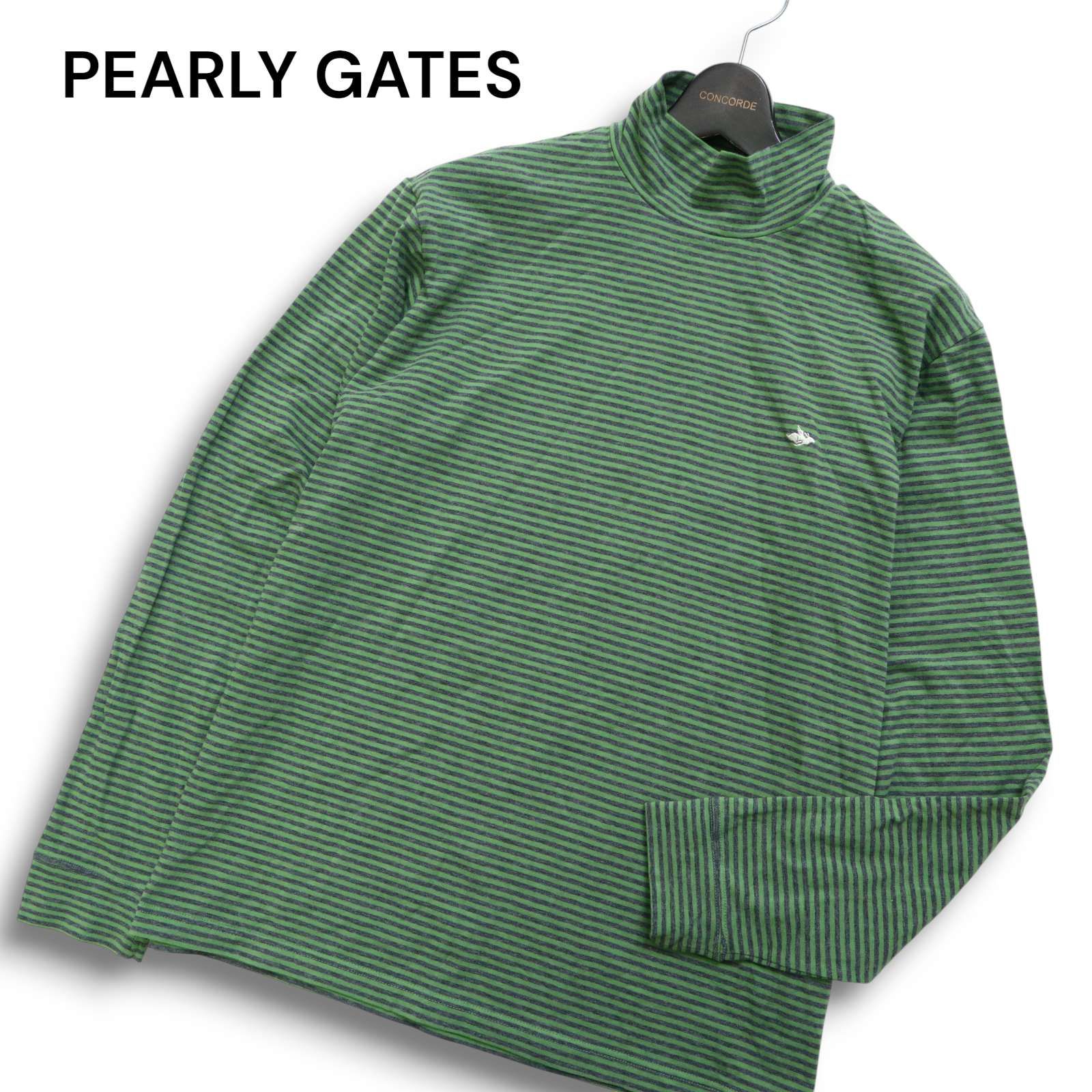 PEARLY GATES パーリーゲイツ ゴルフ 通年 ロゴ刺繍☆ ハイネック