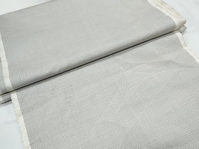 平和屋着物○男性 本場大島紬 白大島 アンサンブル 100亀甲 総詰め