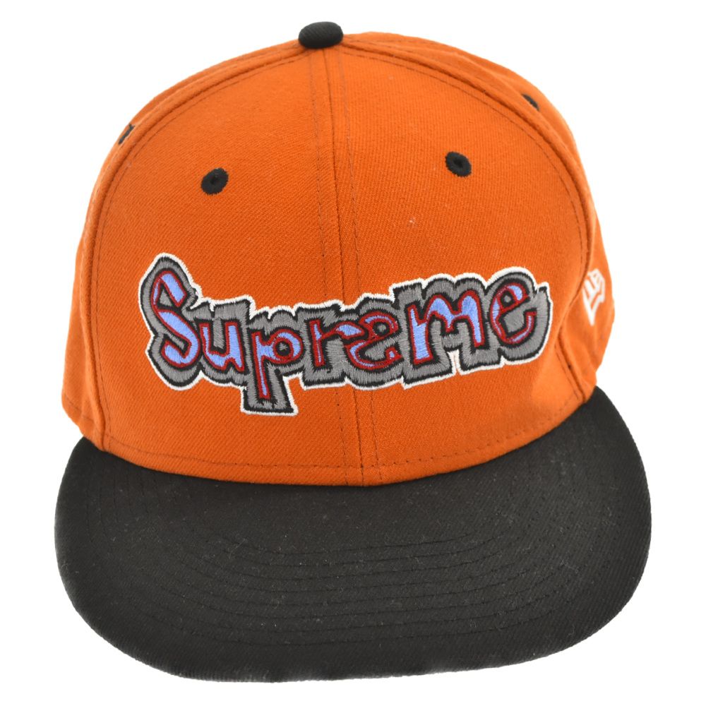 SUPREME (シュプリーム) 21SS Gonz Logo New Era cap Mark Gonzales ゴンズコラボ フロントロゴ刺繍  キャップ オレンジ