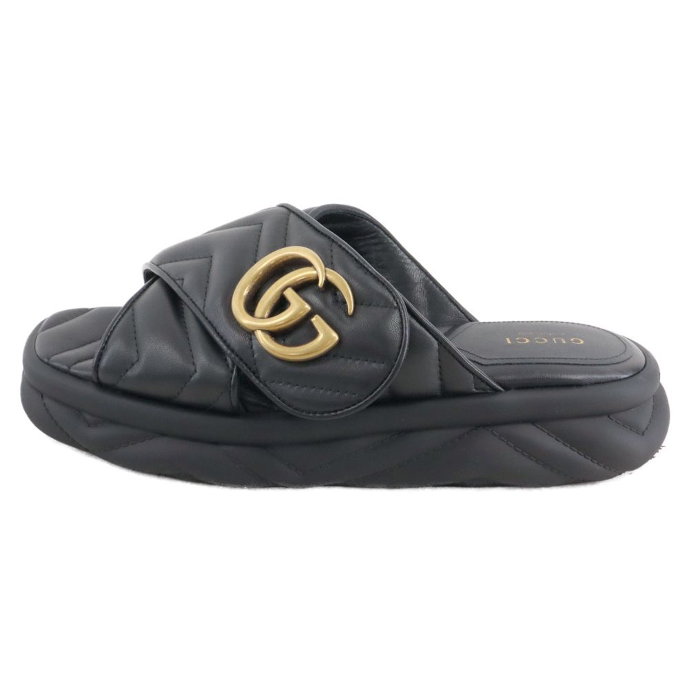 GUCCI (グッチ) Marmont Slide Sandals マーモント ダブルG