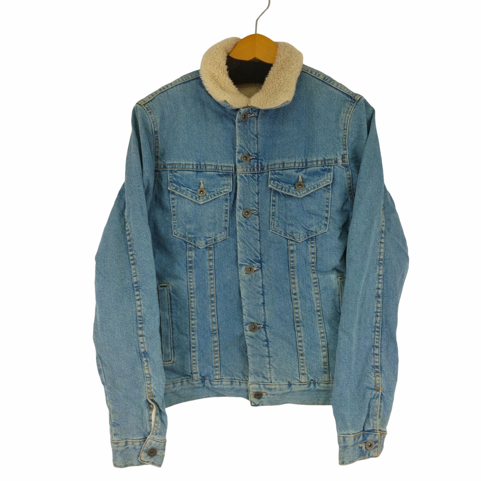 最終販売です ZARA MAN デニムジャケット ボア裏地付き M サイズ 