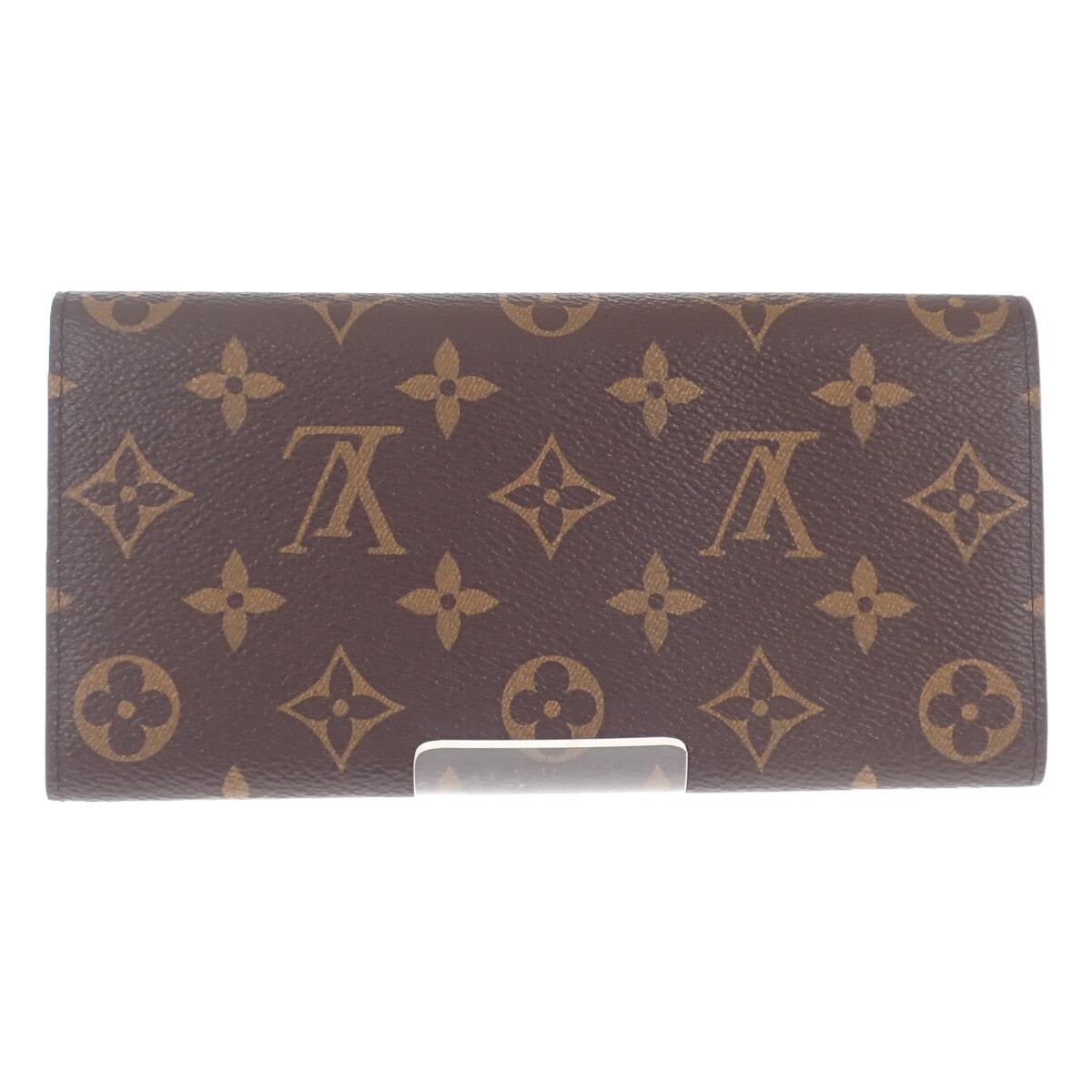 【中古】【Sランク】LOUIS VUITTON ルイヴィトン ポルトフォイユ・エミリー 長財布 M60697 モノグラムキャンバス ブラウン フューシャ レディース【ISEYA】