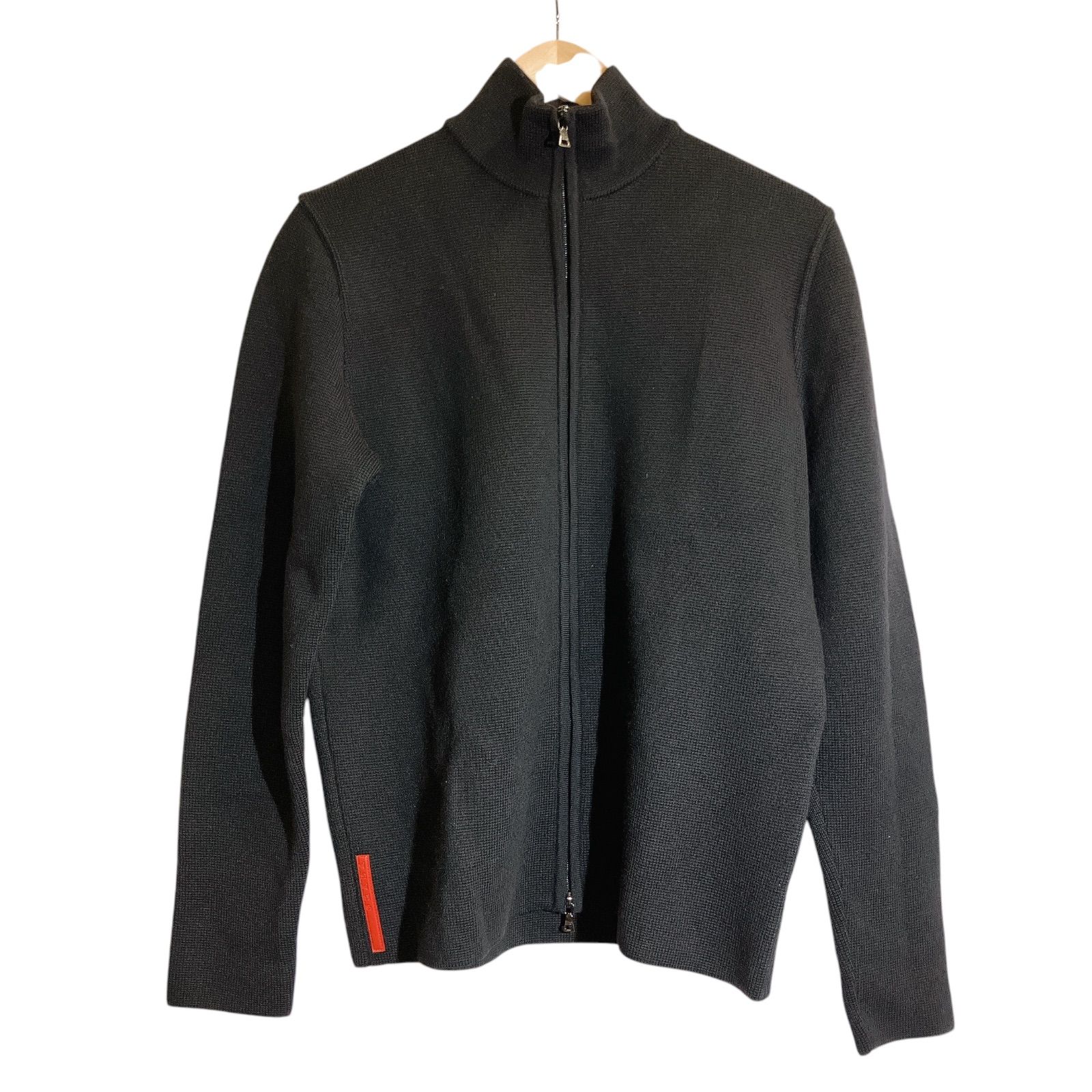 PRADA プラダ ハイネックジッパーニット ブラック 黒 ダブル PRADA プラダ ハイネックジッパーニット ブラック 黒 ダブル