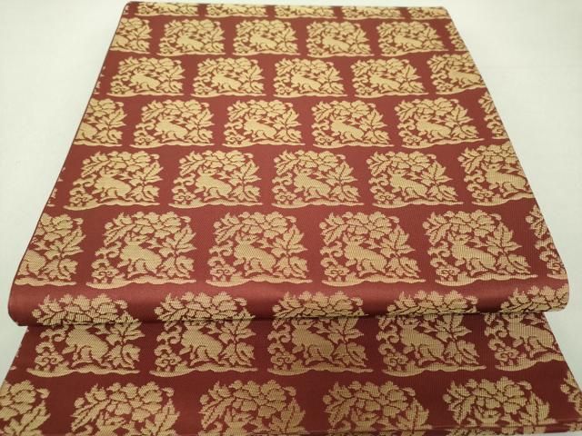 平和屋着物●六通柄袋帯　名物裂　花兎　正絹　逸品　DAAU6000ps 平和屋着物○六通柄袋帯 名物裂 花兎 正絹 逸品 DAAU6000ps - メルカリ