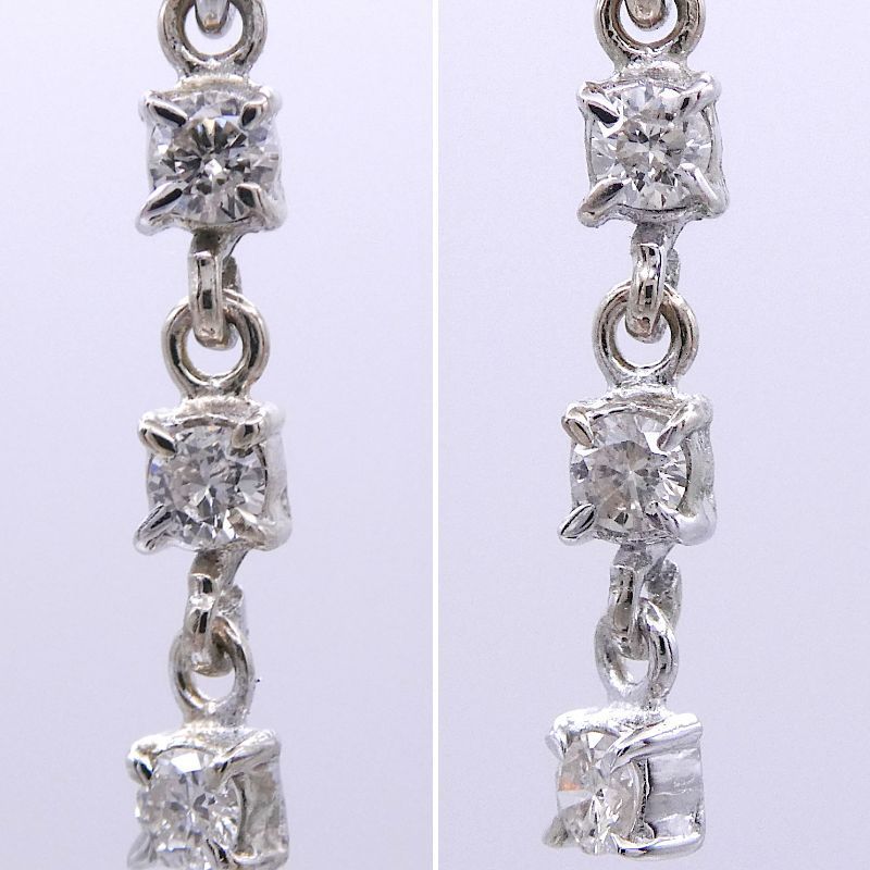 K14WG フープ イヤリング ダイヤモンド0.10ct/0.10ct - メルカリ 