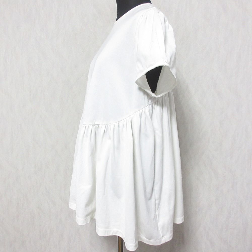 ✨美品✨yori ヨリ ラウンドヘム天竺カットソー ぺプラム 日本製