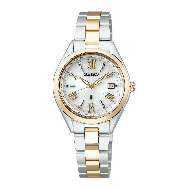 SSQV106 セイコー ルキア SEIKO LUKIA チタン ソーラー 電波 レディース Essential Collection ワールドタイム