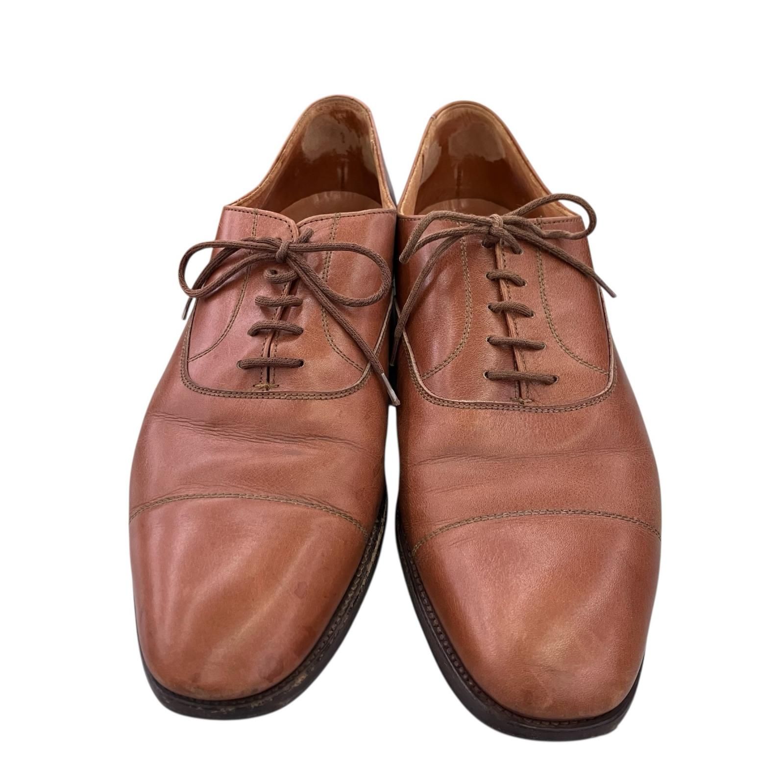 186001 Crockett - Jones クロケット ジョーンズ ドレスシューズ サイズ 7 1 2 E 26 cm ブラウン