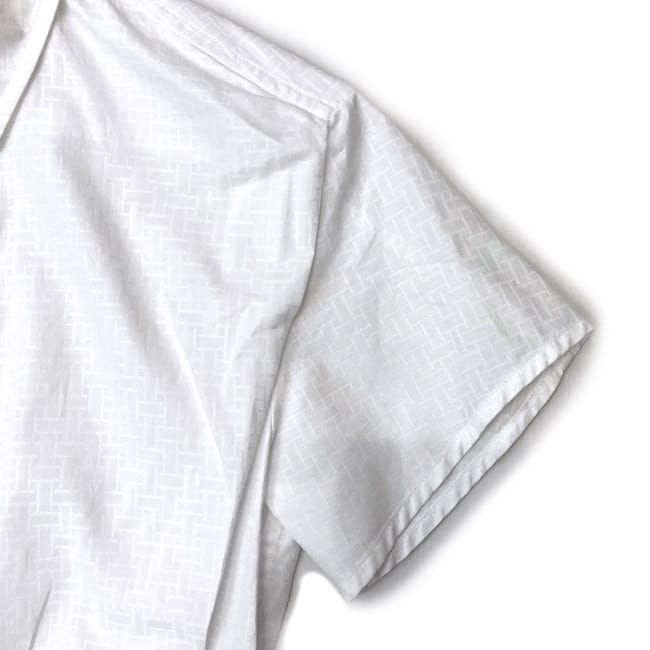 エルメス ジップ ワンピース ホワイト 美品 クリーニング済み 34 綿