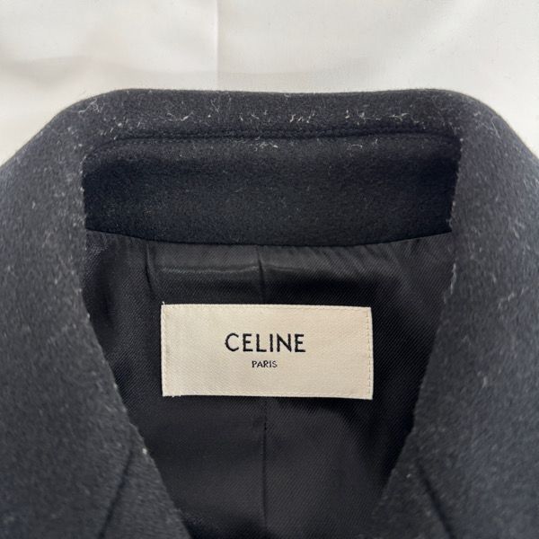 CELINE/セリーヌ【21AW】エディ期 ウール×ナイロン Pコート