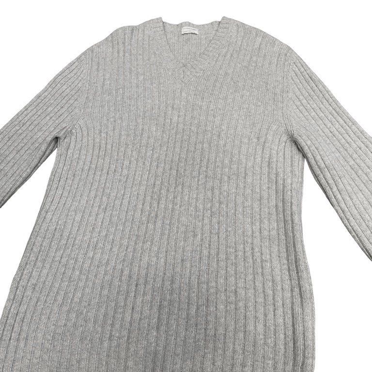 HELMUT LANG 1998 V-NECK KNIT SWEATER 畦編みVネックニットセーター