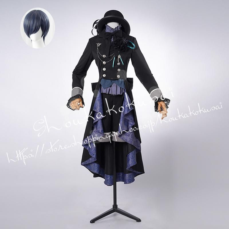 黒執事 シエル ファントムハイヴ 緑の魔女編 黒いバラ コスプレ衣装 常服 ハロウィン クリスマス 仮装 学園祭 撮影 変装活動 kkkxli