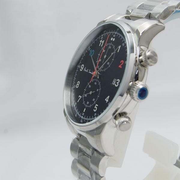 Paul Smith ポールスミス 腕時計 BLOCK CHRONO 2016 ブラック 42.5mm 