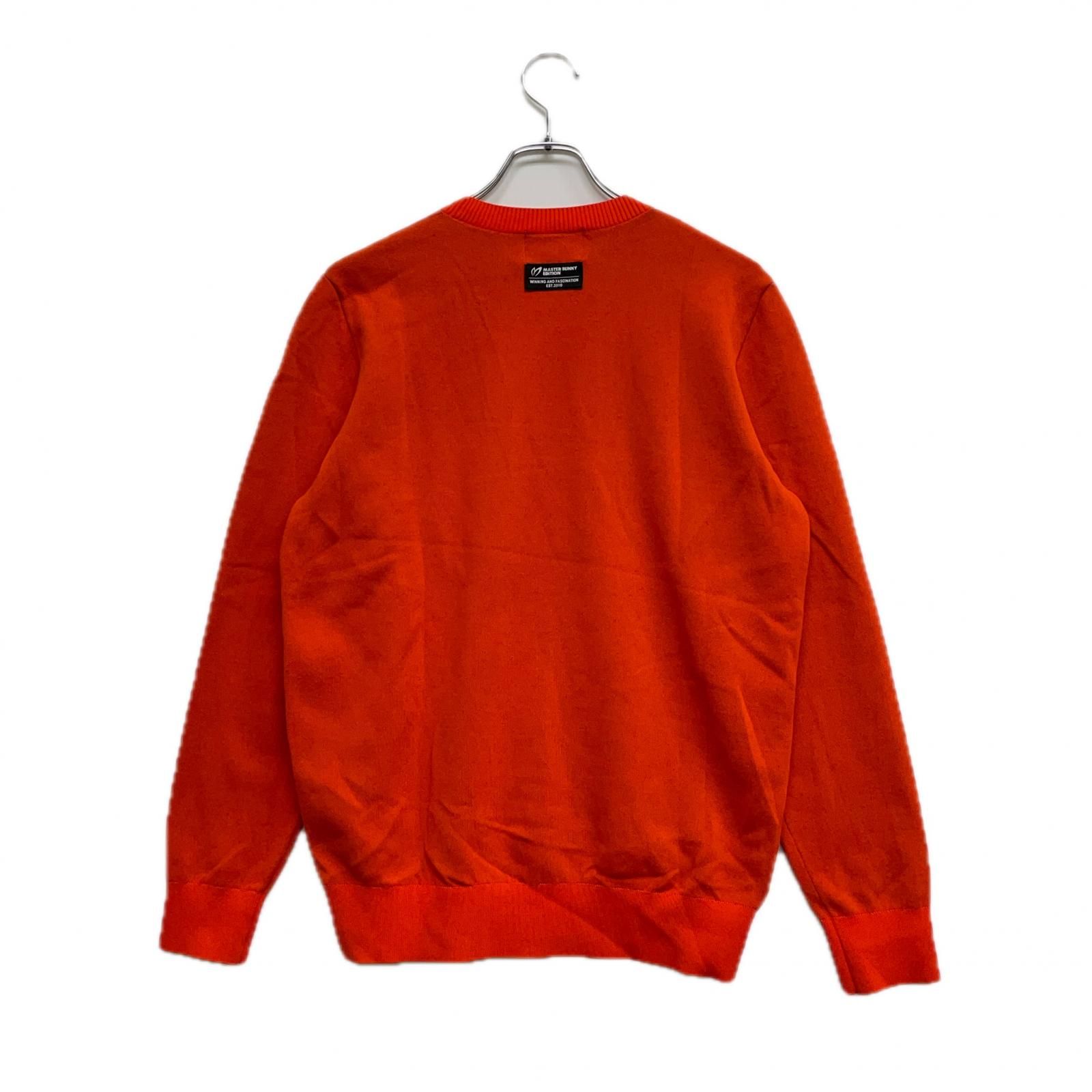 メンズ マスターバニーエディション MASTER BUNNY EDITION セーター 5 L オレンジ 長袖 クルーネック