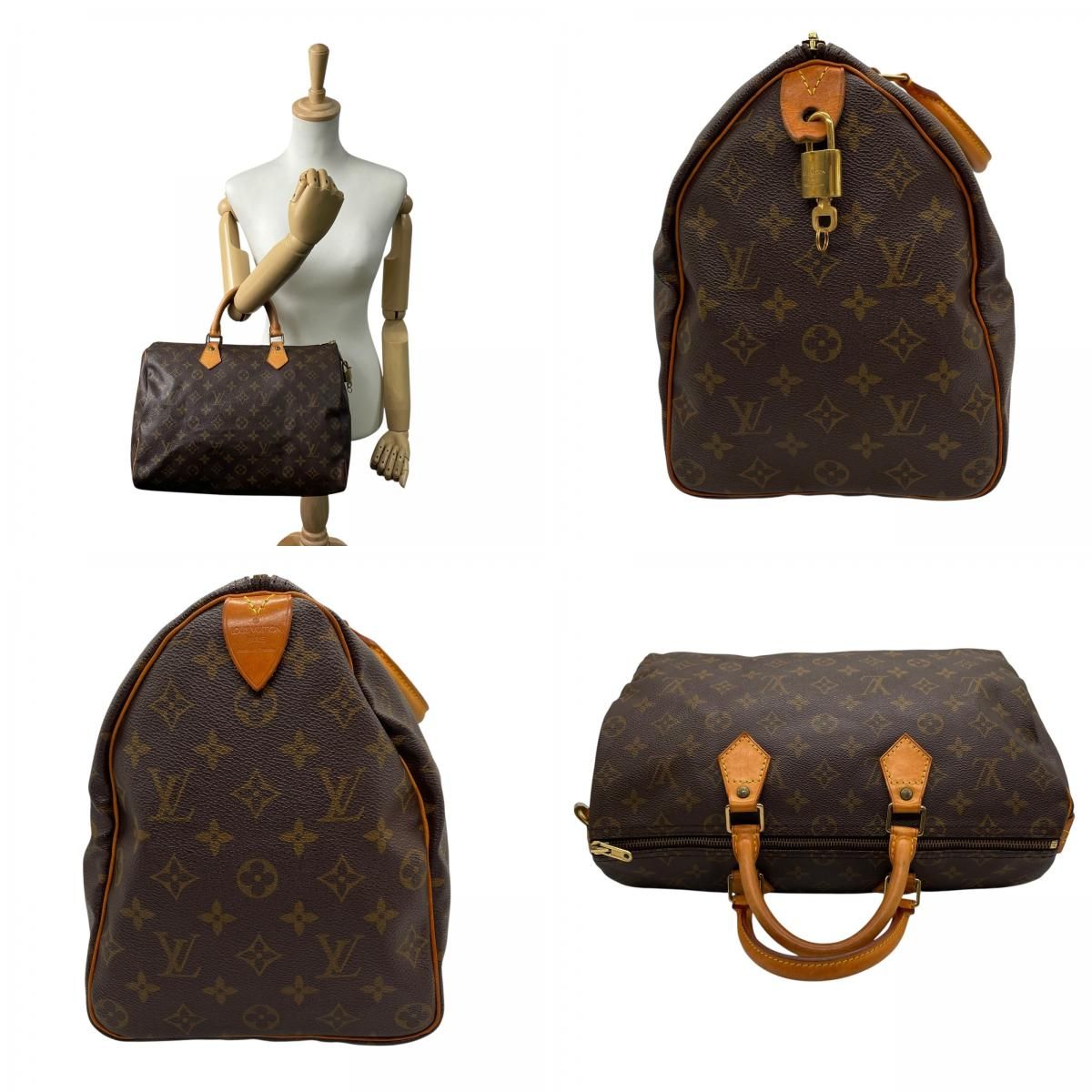 Louis Vuitton ボストンバッグ ブラウン　スピーディーミニ LOUIS VUITTON ルイヴィトン スピーディ35 2WAY ミニボストン