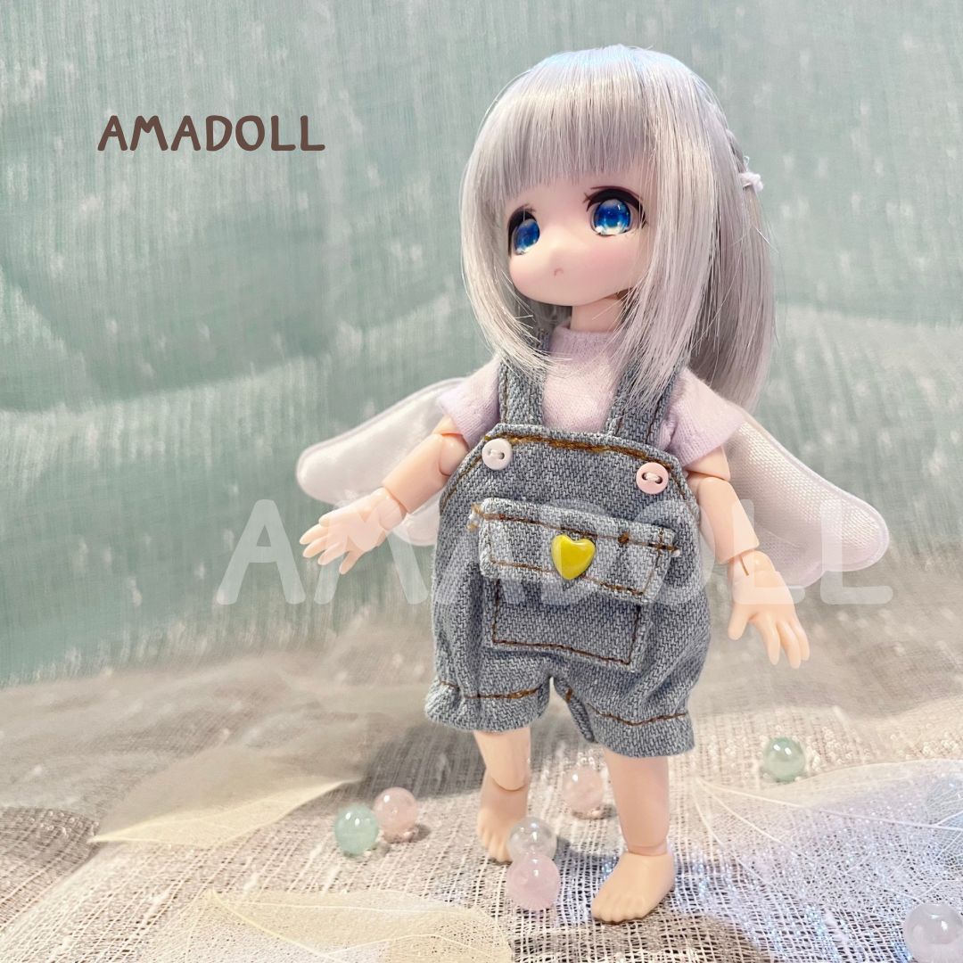 ねんどろいどどーる オビツ11 服 オーバーオール 使用可 ドールハウス サイズ 1/12 靴 bjd ob11 ウィッグ ヘッド ボディ 素体  ソフビ ハンドメイド アウトフィット 安い YmY ピコドー9 ピコニーモ 着せ替え 人形 球体関節人形 Y3 - メルカリ