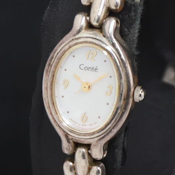 QZ Conte リコー SV925 505085 シェル文字盤 レディース腕時計