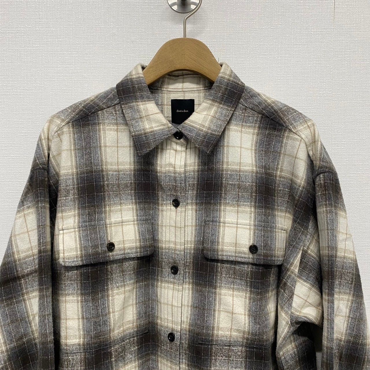 SPICK & SPAN シャツ 23050200992040 ﾁｪｯｸﾙｰｽﾞﾈﾙｼｬﾂ - メルカリ