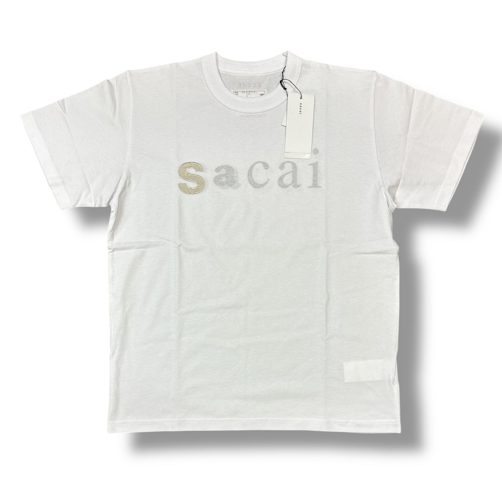 未使用品 sacai 25AW ”S“ LOGO プリントTシャツ 名古屋限定 半袖