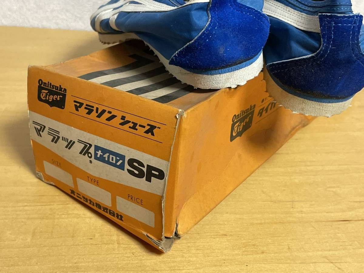 35 未使用品 60s 70s Onitsuka Tiger オニツカタイガー マラソンシューズ マラップ ナイロン DX ブルー スニーカー  24cm デッドストック - メルカリ