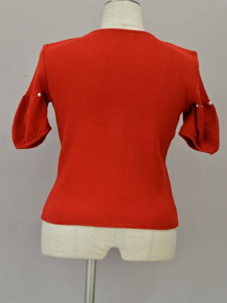 美品  RENE ニット半袖カーディガン    レディース 34 Rene(ルネ) カーディガン サイズ34 S レディース - 黒 半袖