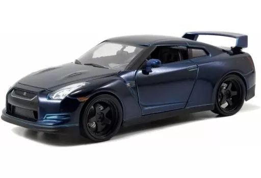中古】ミニカー 1/24 2009 Nissan GT-R(オーロラフレアブルーパール