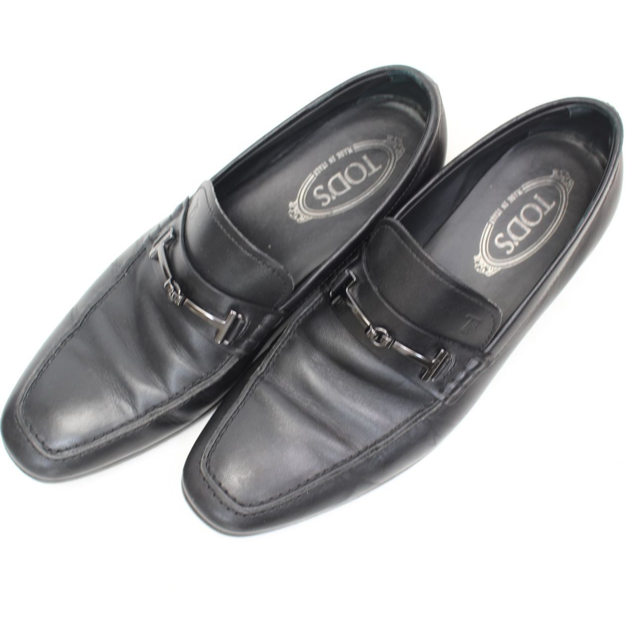 670)トッズ TOD'S ローファー ブラック 7A 26cm相当 - メルカリ