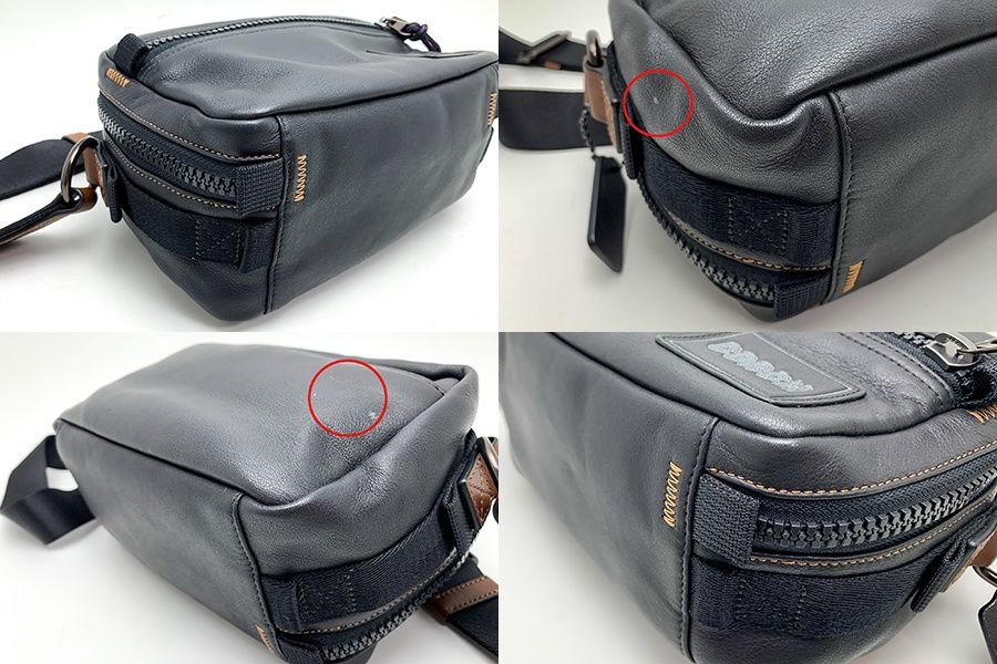 COACH コーチ 88308 黒 ブラック レザー ペイサー トップハンドル  