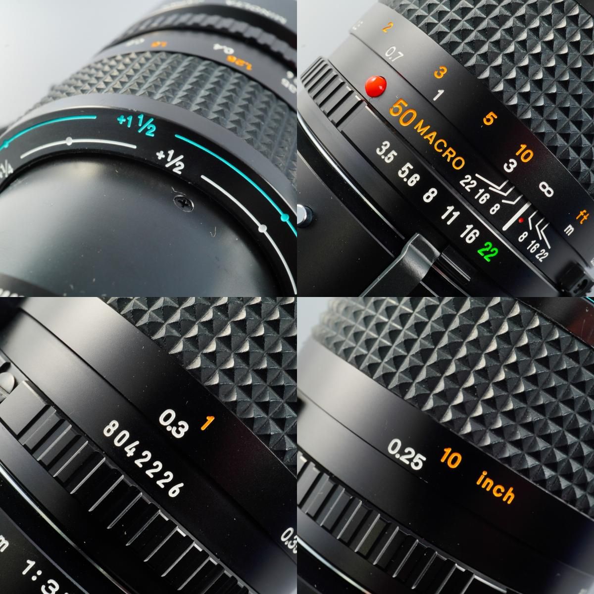 MINOLTA ミノルタ New MD 50mm F/3.5 MACRO + 1:1 Extention Tube