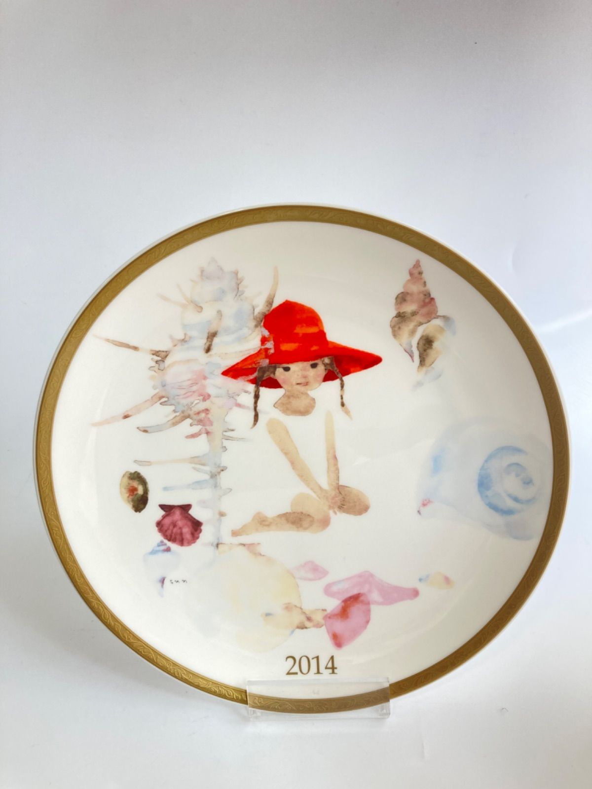 新品】いわさきちひろ イヤーズプレート 2014年 ナルミ 飾り皿