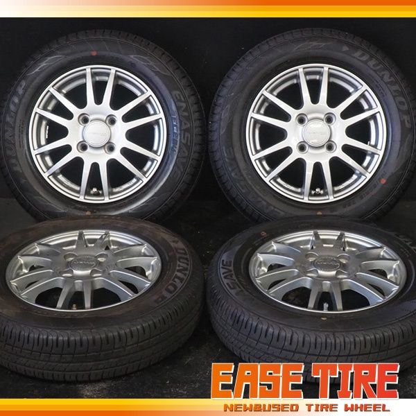 売切 21年製 ダンロップ ENASAVE EC204 | Weds VELVA 145|80R13 | 4J 42 100 4H 4本 ワゴンR ムーブ タント N-BOX 等