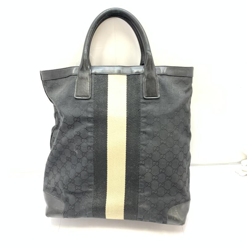 中古】OLD GUCCI GGキャンバス シェリーライン トートバッグ 002