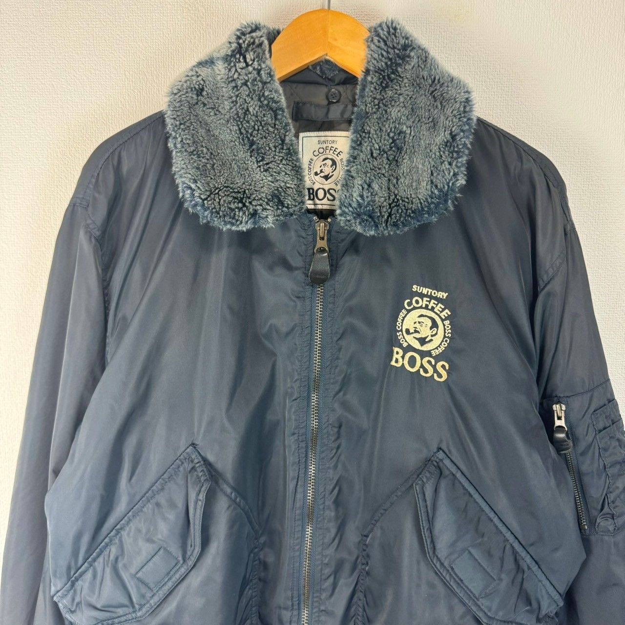 BOSS ボス サントリー企業ロゴ ブルゾン MA1 フライトジャケット 