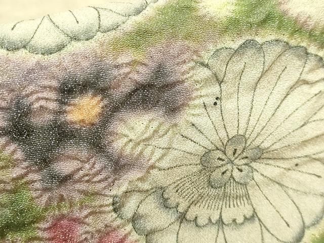 プロフ必読☆辻が花☆絞り☆落款☆金通し 美品品【辻が花絞り染め】金通し 袋帯 正絹s775 | 着物 夢美月