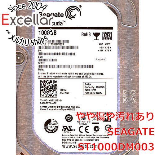 [bn:10] SEAGATE製HDD　ST1000DM003　1TB SATA600 7200　7000～8000時間以内