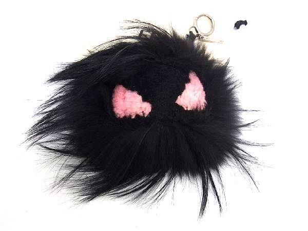 □極美品□ FENDI フェンディ バッグバグズ モンスター ポンポン