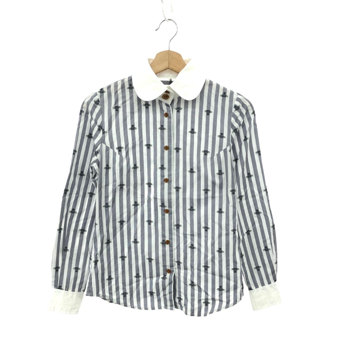 ヴィヴィアンウエストウッド レッドレーベル ストライプシャツ 良好 Vivienne Westwood RedLabel ヴィヴィアンウエストウッド