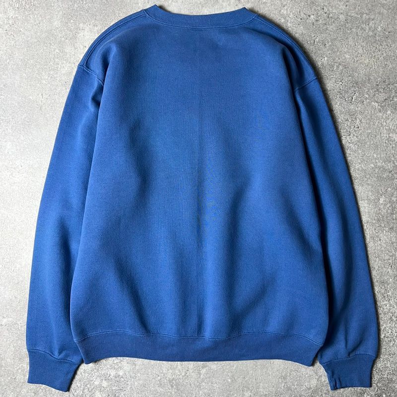 80s ヴィンテージ USA製 ラッセル スウェット ブルー無地 J15 80s ヴィンテージ USA製 ラッセル スウェット ブルー無地 J15