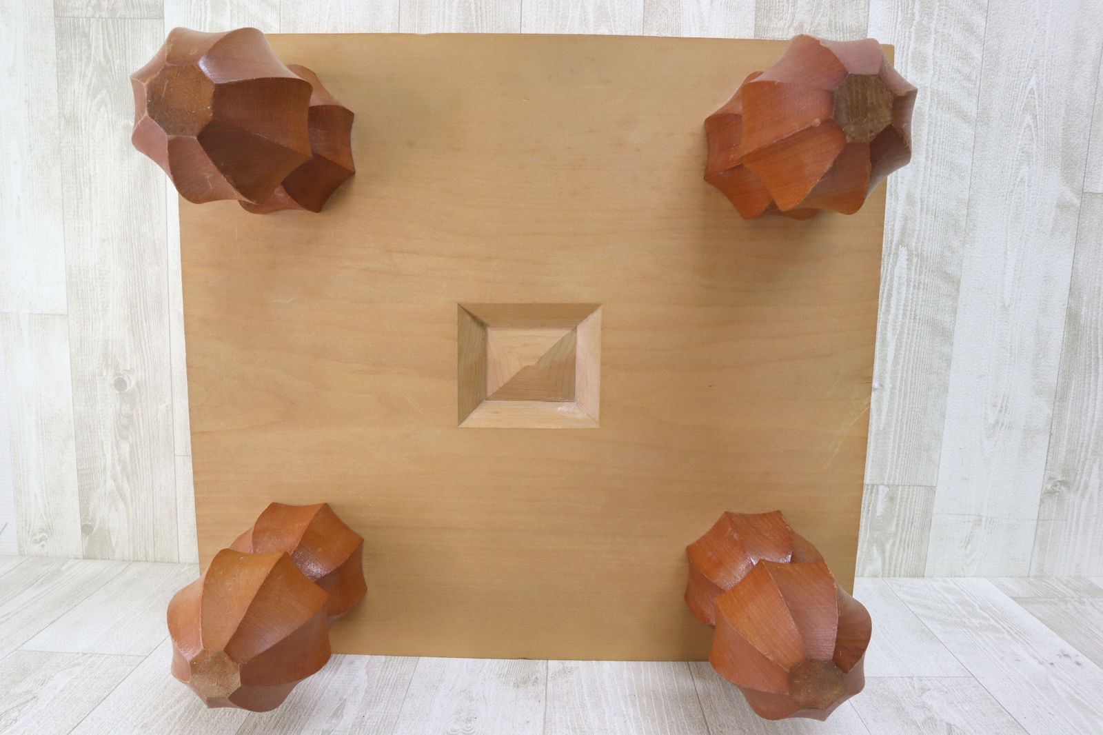 将棋盤 足付き 3.8寸 厚み約11.5cm 約36.5×33cm 本榧