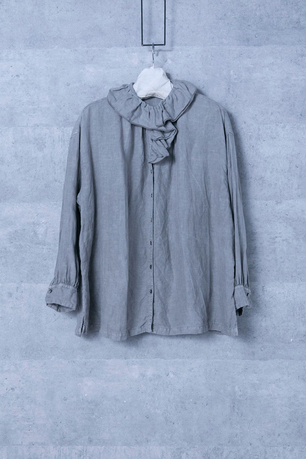 nest Robe ネストローブ リネン天然染めリーフカラーブラウス